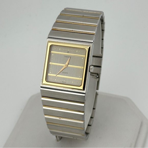 Vintage Concord Mariner SG 18k Gold & Stainless Steel Men’s Quartz Watch c.1980s - Picture 4 of 12